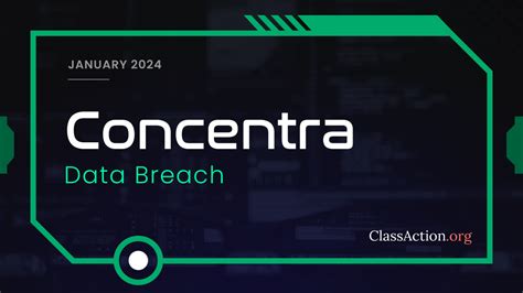 pj and a data breach lawsuit|Concentra Facing Class Action Over 2023 Data Breach Affecting。